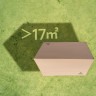 Тент NATUREHIKE YUNXIAO CANOPY LITE CNK2350WS015, 150D 400-315*292 см для кемпинга, светло-коричневый (с двумя стойками) 6976023926341